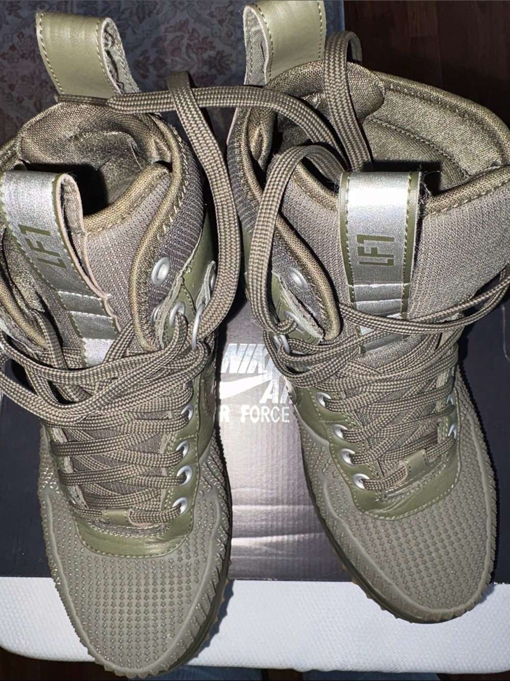 Nike Air Force 1 Olive Green Men’s duck boot Tactical Lace-Up Boots